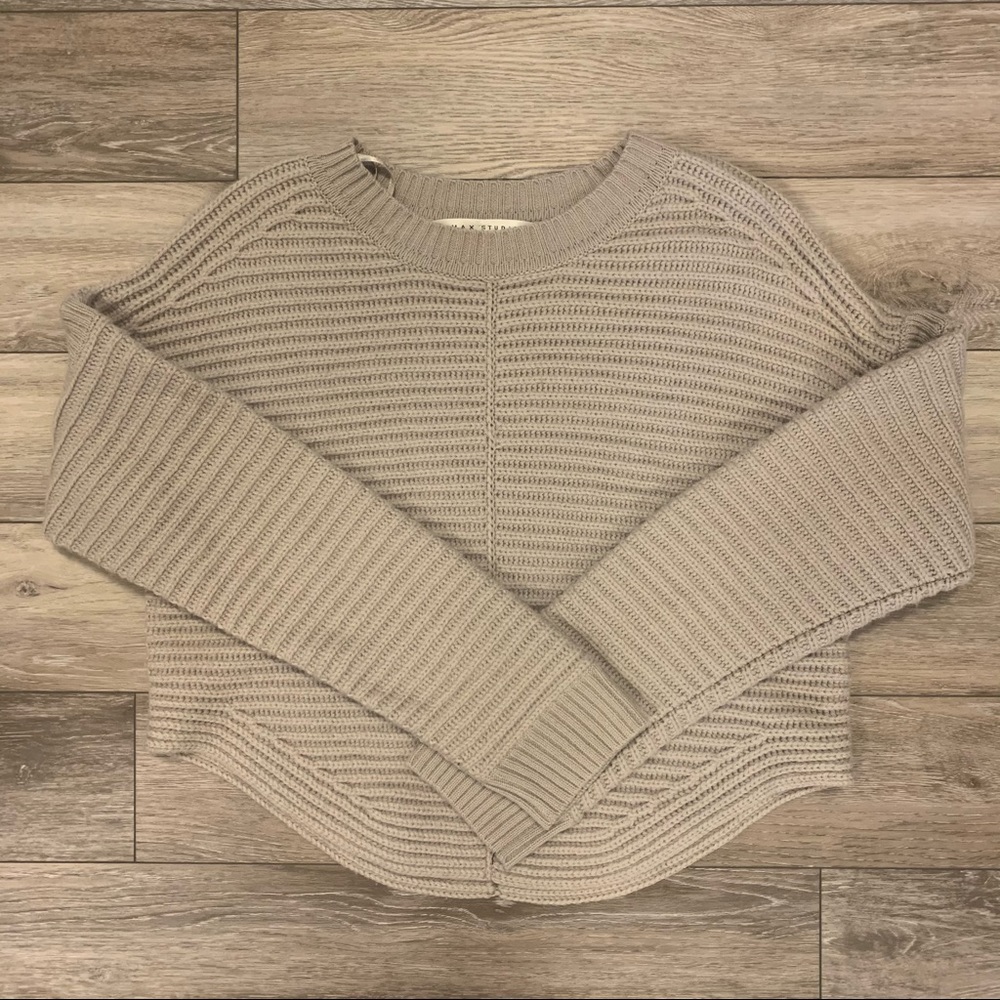 MAX STUDIO CROPPED SWEATER | 50% WOOL